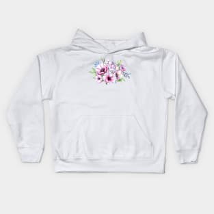 Anemones wreath Kids Hoodie